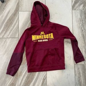 Minnesota golden gopher sweatshirt. Youth L